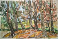 peinture : Hyères. La Font des Horts