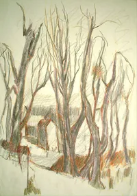 peinture : Les arbres n°142