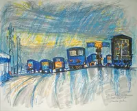 peinture : Les poids lourds au départ