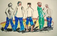 peinture : Les cantonniers