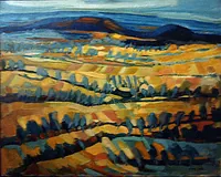 peinture : Paysage bourguignon n°4