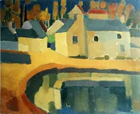 peinture : Temps gris à Darois