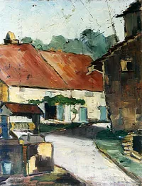 peinture : La ferme