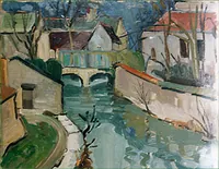 peinture : Le pont n°1