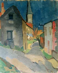 peinture : Village bourguignon n°12