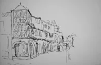 peinture : Dijon. Rue Verrerie n°1