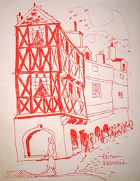 peinture : Dijon. Rue Verrerie n°2