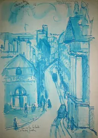 peinture : Dijon. Rue de la Liberté n°2