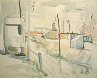 peinture : Dijon. Place du 1er mai n°1