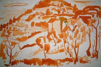 peinture : Village bourguignon n°22