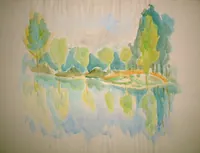 peinture : Les sablières de la Tille n°4