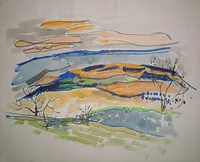 peinture : Paysage bourguignon n°7