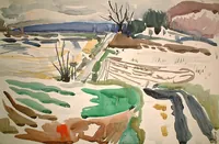 peinture : Paysage bourguignon n°11
