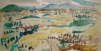 peinture : Paysage bourguignon n°13