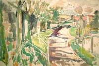 peinture : Flavigny sur Ozerain