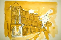 peinture : Dijon. Rue Verrerie n°10