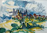peinture : Chateauneuf en Auxois n°1