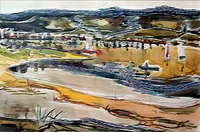 peinture : Lac de Panthier n°2