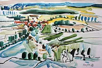 peinture : Depuis Chateauneuf n°1