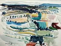 peinture : Depuis Chateauneuf n°2