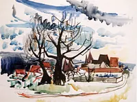 peinture : Chateauneuf en Auxois n°7