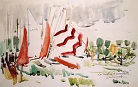 peinture : Voiles à Panthier n°5