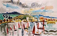 peinture : Voiles à Panthier n°6