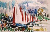 peinture : Voiles à Panthier n°7