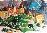 peinture : Le château de Chateauneuf n°3