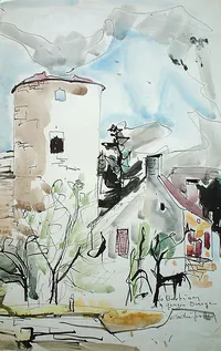 peinture : Le Bastion de G. Deroye