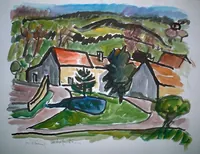 peinture : Panthier près de Chat. n°1