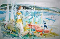 peinture : Lac de Panthier n°13