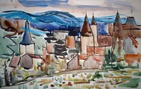 peinture : Le château de Chateauneuf n°4