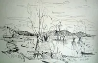 peinture : Lac de Panthier n°15