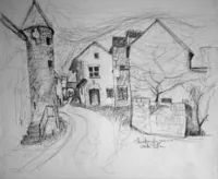 peinture : Chateauneuf en Auxois n°22