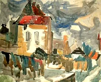 peinture : Chateauneuf en Auxois n°24