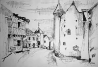 peinture : Chateauneuf en Auxois n°25