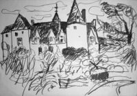 peinture : Le château n°8