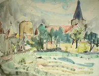 peinture : Chateauneuf en Auxois n°54