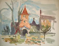 peinture : L'église de Cheuge n°62