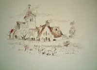 peinture : L'église de Cheuge n°63