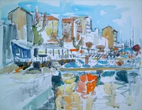 peinture : Golfe Juan n°1