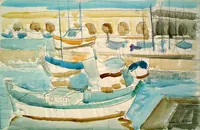 peinture : Antibes. Le vieux port n°3