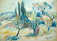 peinture : Eygalières. Provence n°2