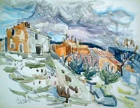 peinture : Lioux. Vaucluse.