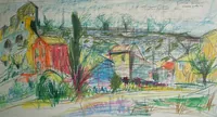 peinture : Joucas. Provence n°2.