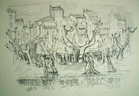 peinture : Cannes. Le port n°5
