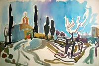 peinture : Eygalières. Près d'Avignon