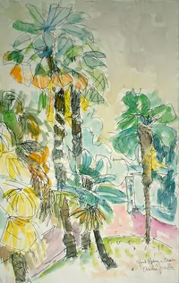 peinture : Cannes. Le mont Fleury n°3.