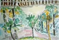 peinture : Cannes. Le mont Fleury n°4.
